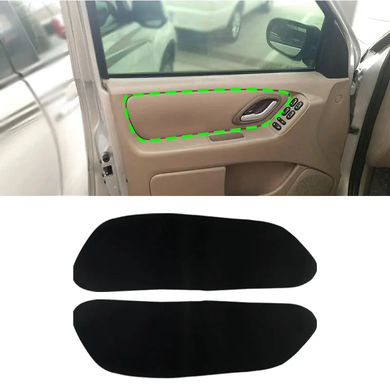 

For Ford Escape 2001 2002 2003 2004 2005 2006 2007 Microfiber Leather Car Interior 2pcs Front Door Panel Armrest Cover Trim
