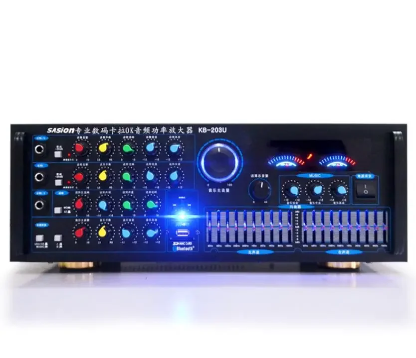 

China Manufacturer OEM ODM supplier karaoke amplifier with USB/SD/BT