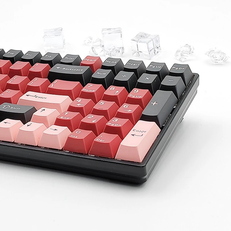 125 Keys PBT Double Shot Keycaps Set Key Caps Cherry Height For MX Mechanical Gaming Keyboard