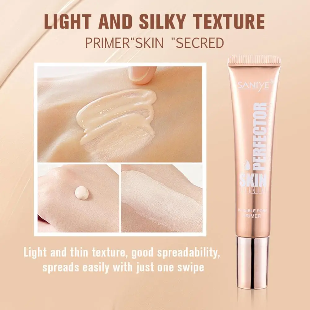 20ml Makeup Base Face Primer Cream Invisible Pore Light Smooth Makeup Oil-free Finish Cosmetic Primer Foundation