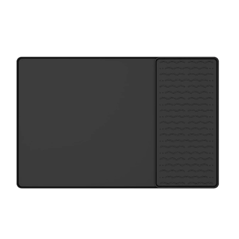

Silicone Coffee Mat 15.75X23.6Inch Coffee Bar Mat With Detachable Dish Drying Mat Easy Clean Coffee Station Mat
