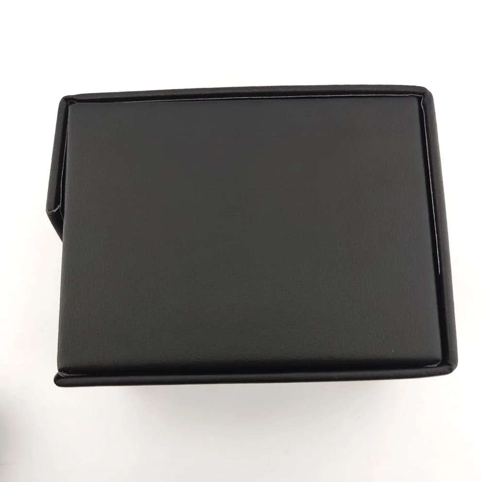 Высококачественные черные одиночные часы, Подарочная коробка с подушкой, наручные часы из искусственной кожи, Дисплей Чехол Органайзер для мужских часов