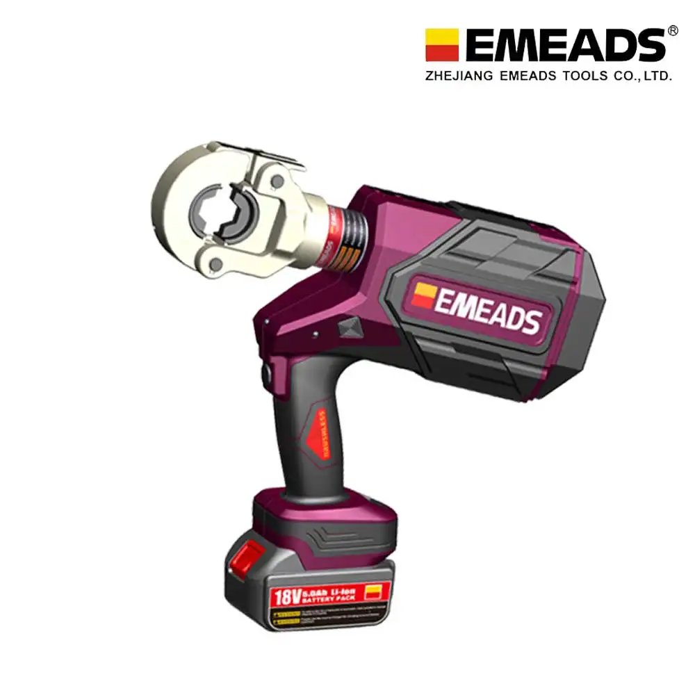 

Emeads EP-300 Battery Brushless Drive Hydraulic Crimping Tool OLED 60KN Output Alloy Steel 240V 17mm Stroke One Year Warranty