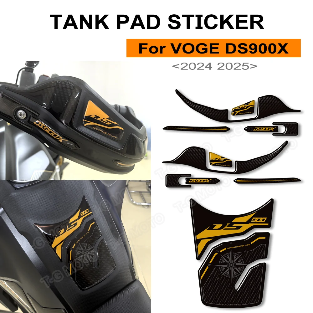 

Для VOGE DS900X 900DSX900 DSX Adventure аксессуары для мотоциклов 3D наклейка из эпоксидной смолы, защитная наклейка на бак 2024-2025