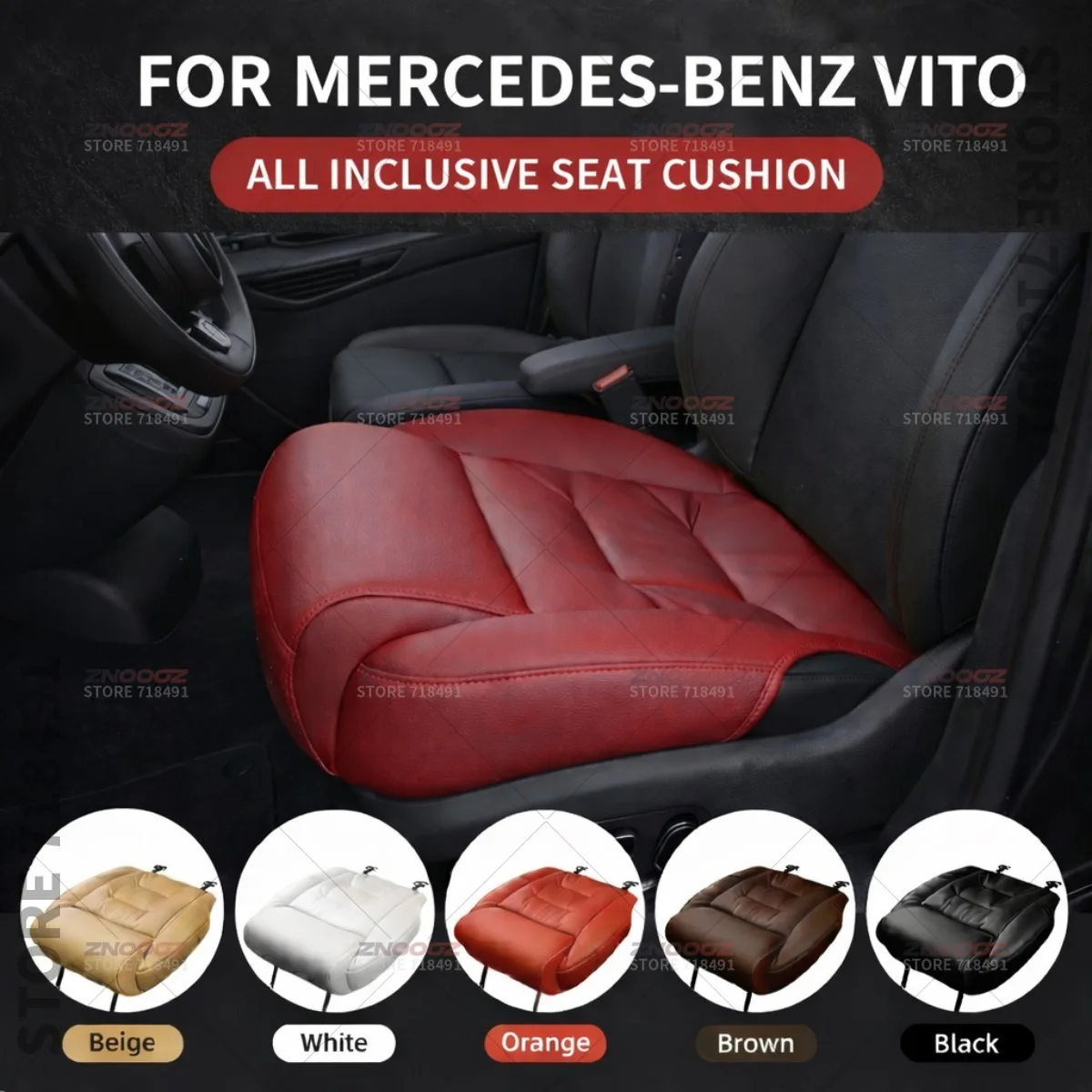 

Подушка-удлинитель для поддержки ног в сиденье автомобиля Mercedes-Benz Vito, чехол на сиденье с эффектом памяти, аксессуары для интерьера