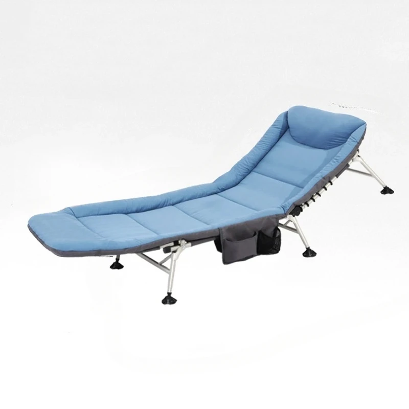 

Adjustable Portable Recliner Foldable Outdoor Sun Lounger Lounge Chair Lunch Break Folding Bed Office Breathable Comfort Bed