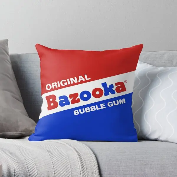 Bazooka Bubble Gum 80 Is 90 Is  Printing Throw Pillow Cover Bedroom Decor Wedding Decorative Case Pillows not include One Side