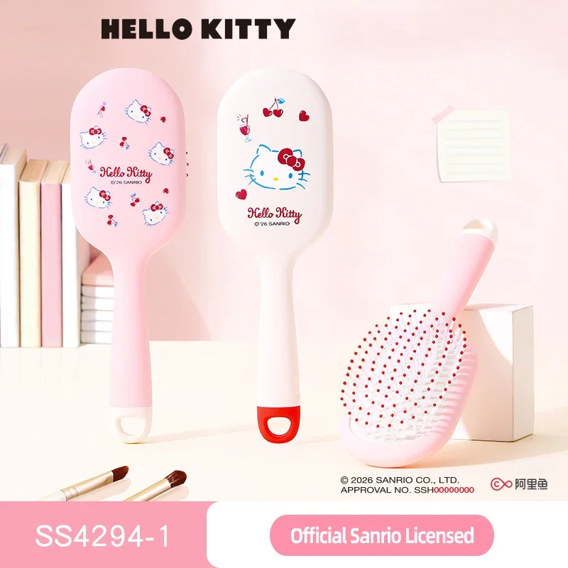 

Sanrio Hello Kitty Air Cushion Hair Brush Cute Anime Detangling Massage Comb Anti-static Hair Care Styling Tool Gift