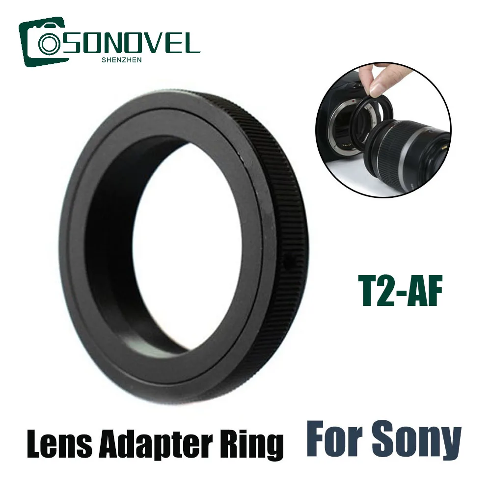 T2-AF T Mount Lens Adapter Ring For Sony Minolta Alpha a33 a55 A200 a290 A300 A350 A500 a580 A550 A700 A850 A100 A65 A77 Camera