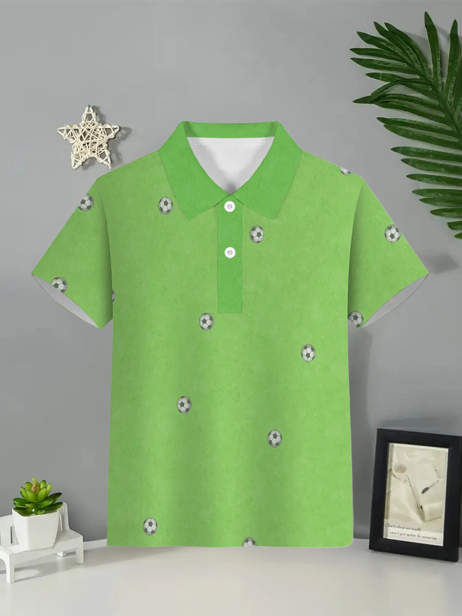 Polo 2024 estate nuovi bambini ragazzi moda traspirante stampa manica corta colletto con risvolto camicia bambini Top bambini Tee Shirt