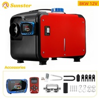 Sunster ALL IN ONE Diesel Air Parking Heater 8KW 12V Diesel Heater with Remote Control for Cars Trucks RVs Boats Buses