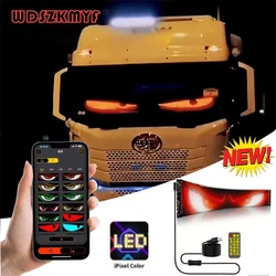 Demon Eyes Car LED Logo APP LED Matrix Pixel Panel Night Light DIY Programmable Flexible LED Display for Car Truck Accessories