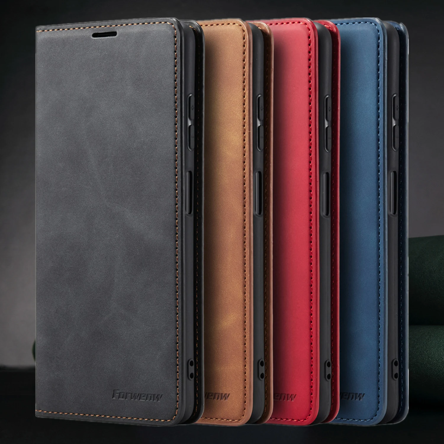 Кожаный чехол-книжка для Xiaomi 12T 11T 10T 13T 11 Lite Mi Poco X6 X5 X3 F3 M5S M7 M6 Pro X5 Pro, отделение для карт, чехол для телефона.