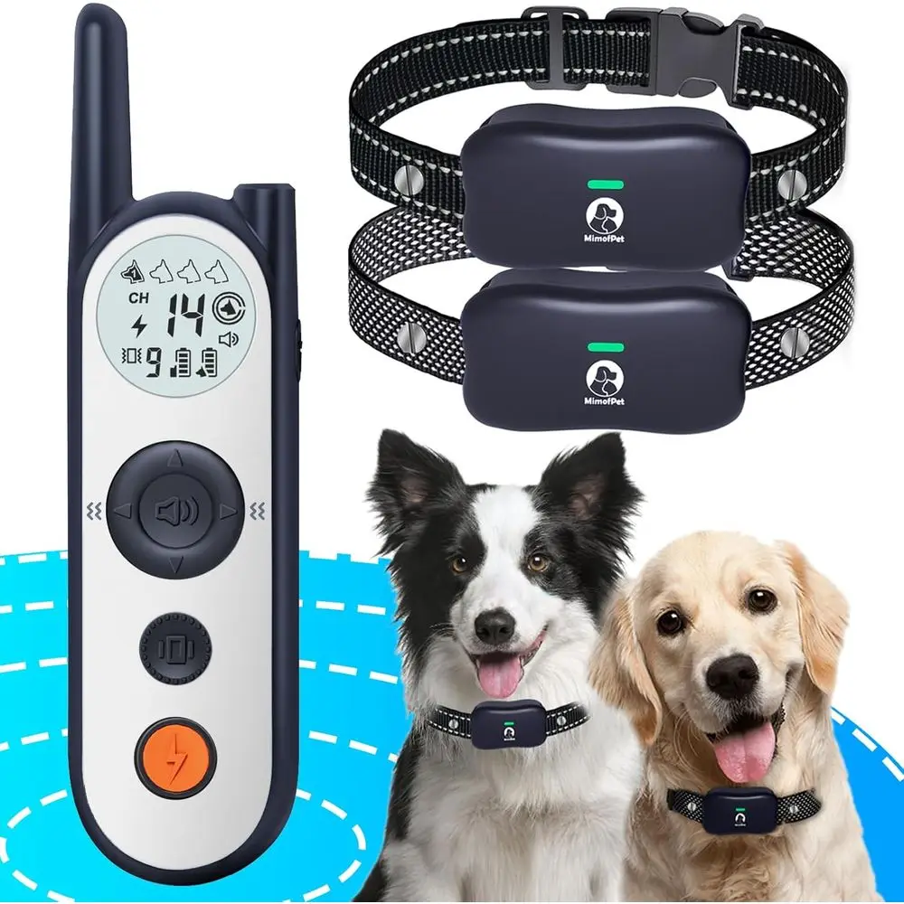 

Wireless Pet Fence System - 25T to 3500T Range, 185-Day Battery Life, Training Collar with 3 Levels, Shock Light, Waterproof