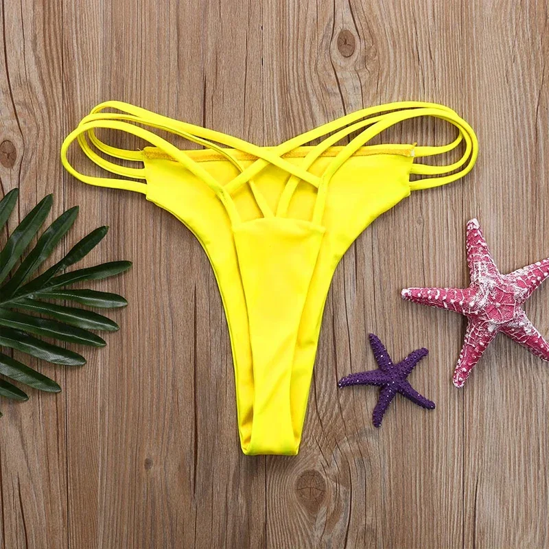 Frauen Bademode Niedrige Taille Bikini Schwimmen Hosen Shorts Bottom Badeanzug Bade Bademode Sexy Bikini Tanga Mädchen Tankini Badehose – Detail 7
