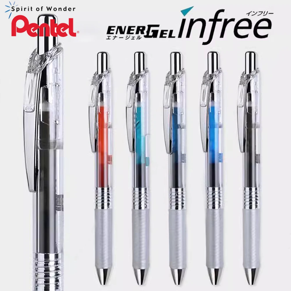 

5 шт., японская гелевая ручка Pentel BLN75TL, цветная быстросохнущая прозрачная цветная ручка, подарок для детей, милые Канцтовары