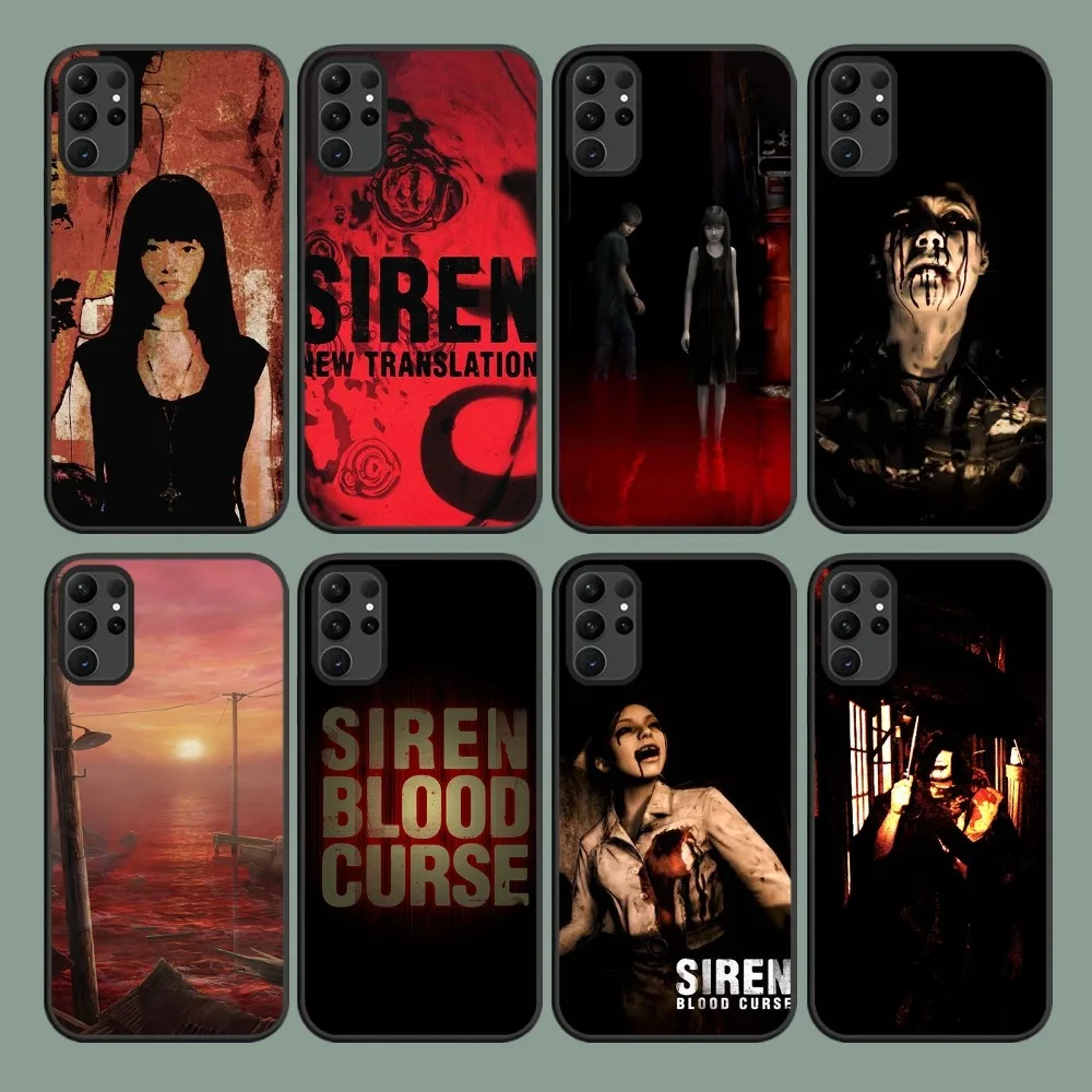 Game S-Siren Blood Curse Phone Case For Samsung Galaxy S24 S22 S23 S30 Note 20 10 Plus Lite FE ULTRA Cover