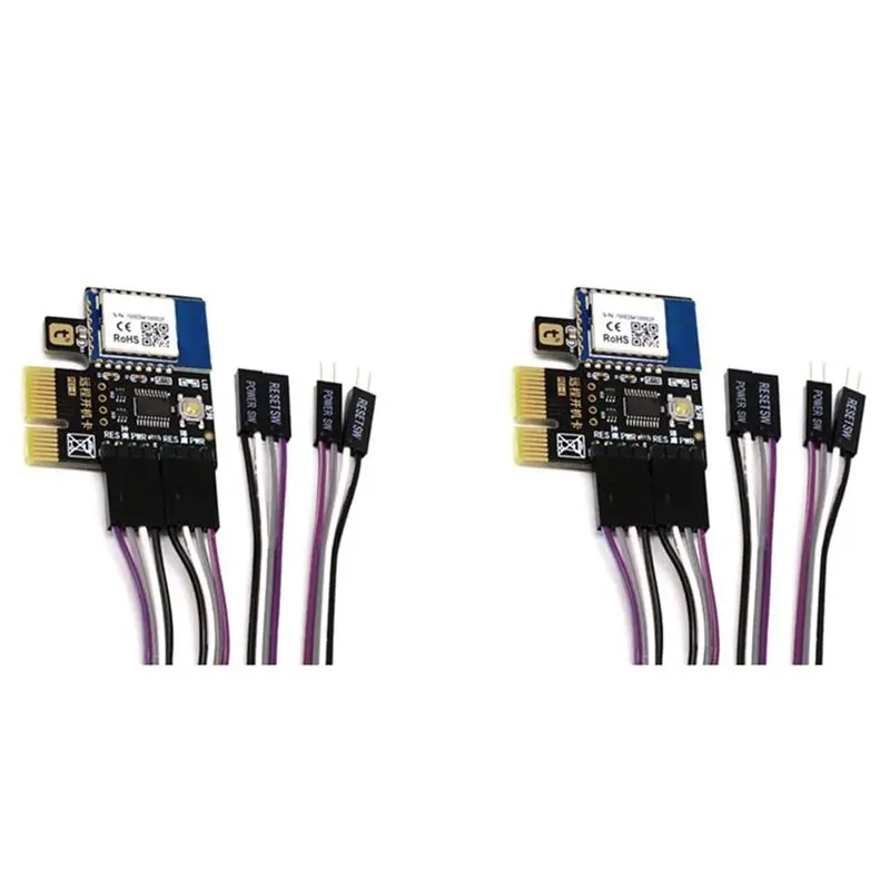 Efficient 2X A3 Tuya Wifi PC Power Switch Desktop Computer Remote Boot Startup Card Telecommuting PICE MINI Card APP Remote