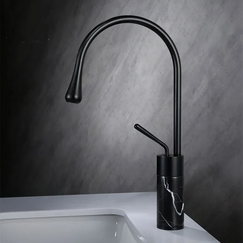 

Смеситель для раковины в ванной комнате Нефритовый черный смеситель для горячей и холодной воды Смеситель для туалета Латунь и мрамор Смесители для раковины в ванной Латунь