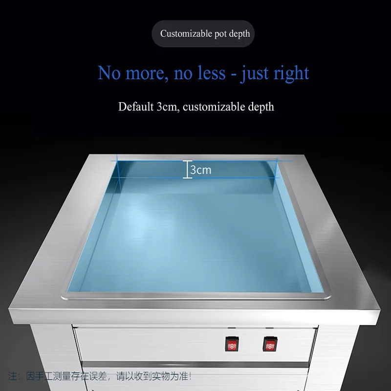 Efficient Fully Automatic Yogurt Ice Stir Fry Machine New Design Commercial Customizable Rapid Cooling for Yogurt Ice Cream