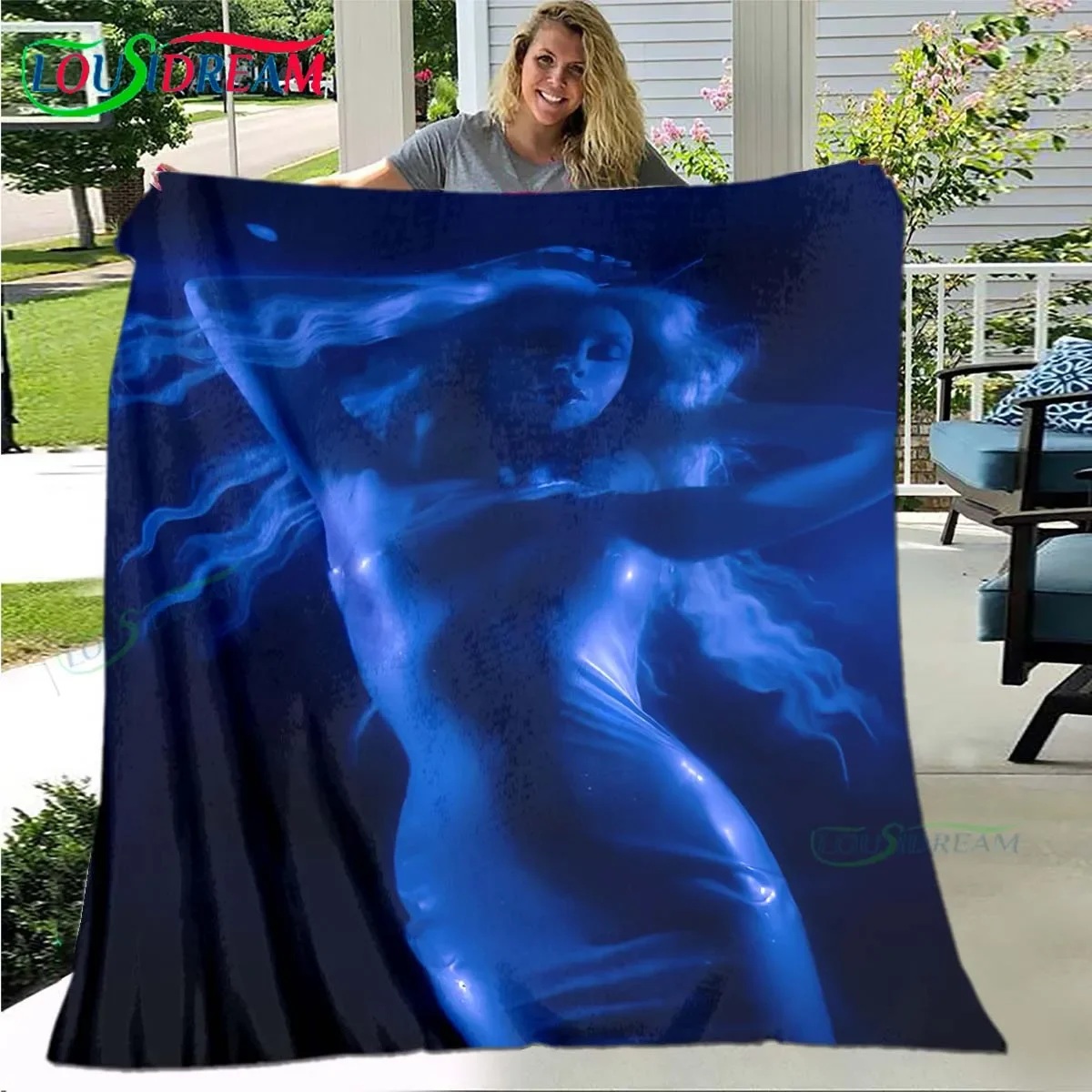 Custom Fashion Spain Female Singer B-bad G-Gyal Four Seasons Blanket Sofa Cover Travel Bed Plush Blanket Office Break Blanket G