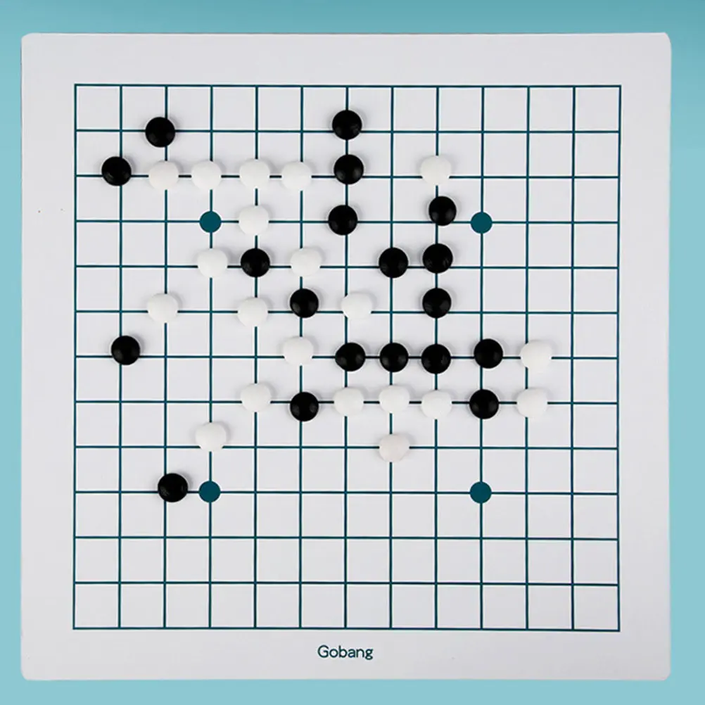 1Set Eco-Friendly Wooden Two-in-One Chess Game Board Flying Chess and Five-in-A-Row Intellectual Development Game for Home