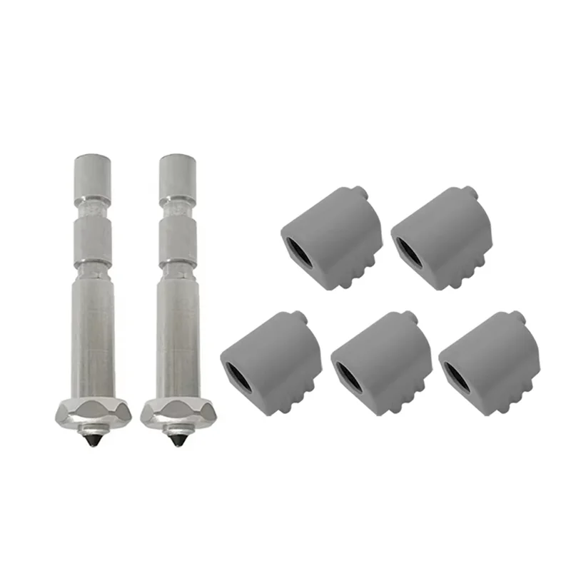 

НОВИНКА-для Anycubic Kobra 3 Max Hot End 0,4 мм сопла из закаленной стали, аксессуары для силиконовых носков