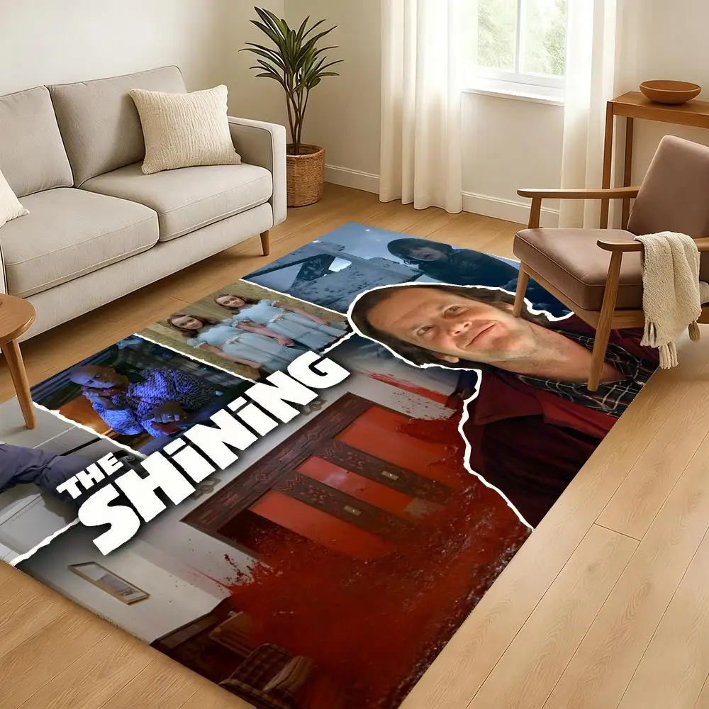 The-Shinings Horror Movie Floor Mat Soft Thickened Absorbent Non-Slip Bedroom Living Room Door Mat Home Decor Flannel Rugs