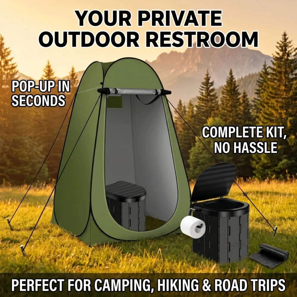 Portable Camping Folding Priva - Outdoor Camping Toilet Tent review and price
