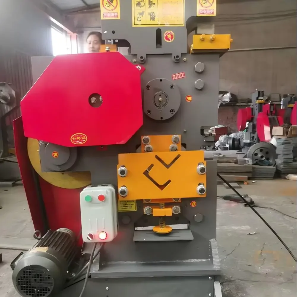 10mm Multifunction Electrical Metal Punching and Shearing Machine Ironworker With 3.0kW Motor for Construction Steel Fabrication