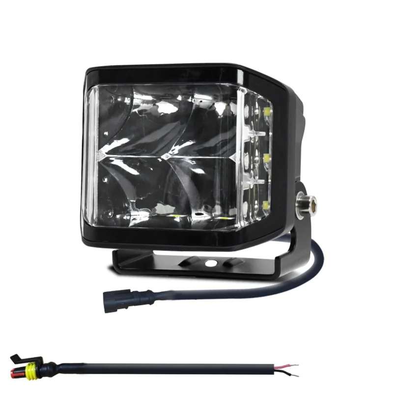 

LED Work Light 3-Sided Light 6000K 100W Driving Lights IP67 Waterproof Spot Lights For Truck, Motorcycles, SUVs, ATVs, Boats