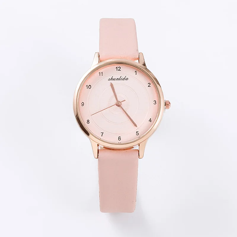 Hot sprzedaży moda damska zegarek skórzany kwarcowy zegarki damskie proste Casual kobieta zegarek prezent zegar montre femme Dropship