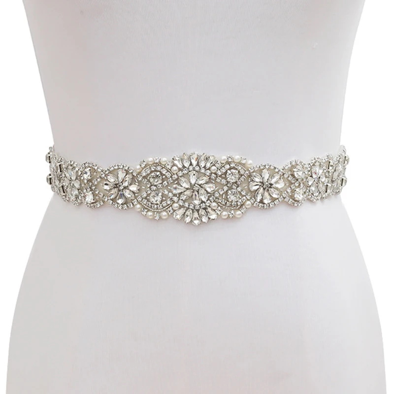 Bridal Belt Crystal Rhinestones For Dresses Diamond Wedding Dress Belts For Party Prom Pagaent Evening Gown Accessories