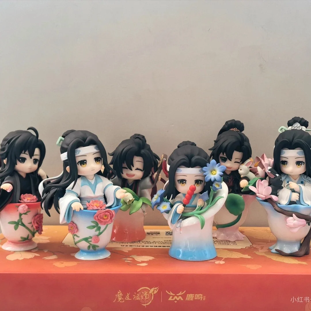 

Spot Original Mo Dao Zu Shi Porcelain Rhyme Flower Language Trendy Play Blind Box Lan Wangji Wei Wuxian Аниме Периферийная модель