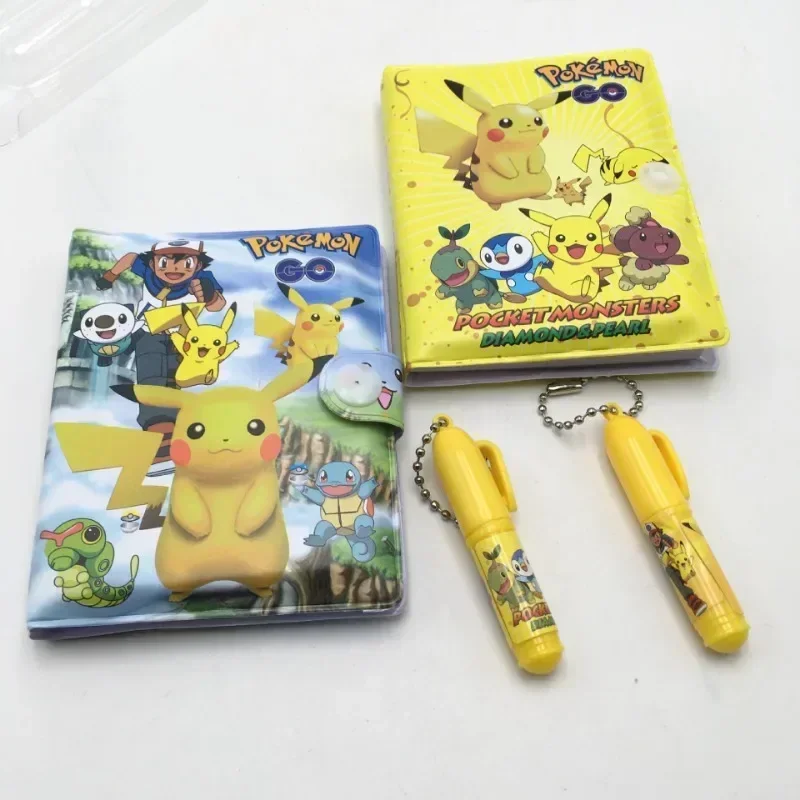 Pokemon Pikachu Notebook Set di penne a sfera Cartoon Anime Studenti carini Blocco note portatile Regali di festa di cancelleria per l'apprendimento della moda