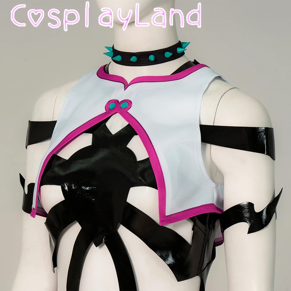 Fighter Game Cosplay Juri Han Costume Halloween Outfit Battle Suit Carnival New Style abbigliamento donna Sexy con accessori