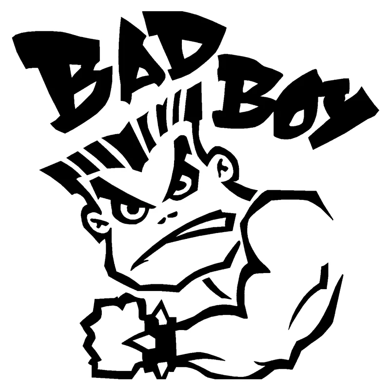 15*15cm BAD BOY GALDRIZ funny car sticker vinyl decal white/black for auto car stickers styling car decoration