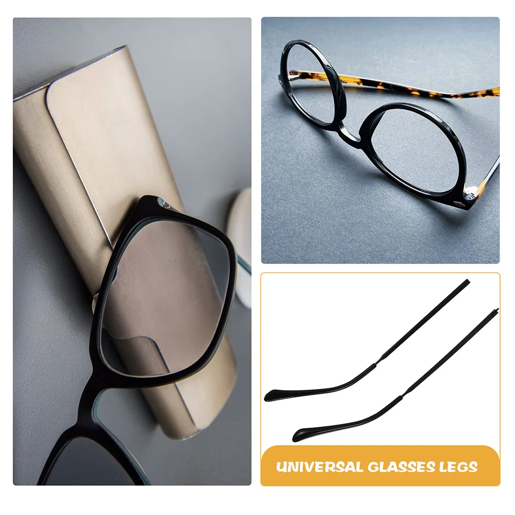 

2pcs Eyeglass Replacement Temple Metal Arms For Sunglasses Reading Eyeglasses Universal Fit Replacement Glasses Arm Legs