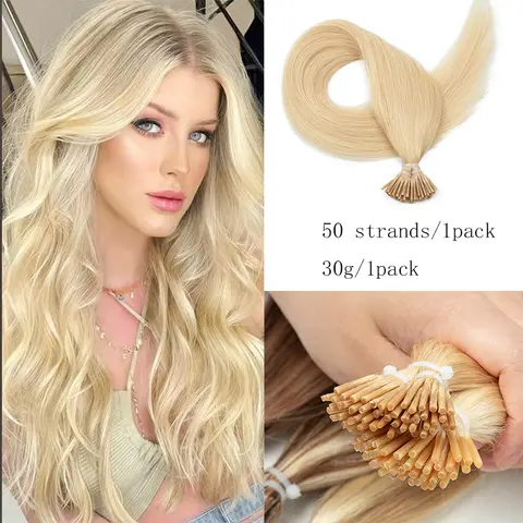 MRS HAIR Estensioni dei capelli con punta I Capelli umani veri Pre incollati Micro perline Capsule per capelli Capsule Microlink Capelli