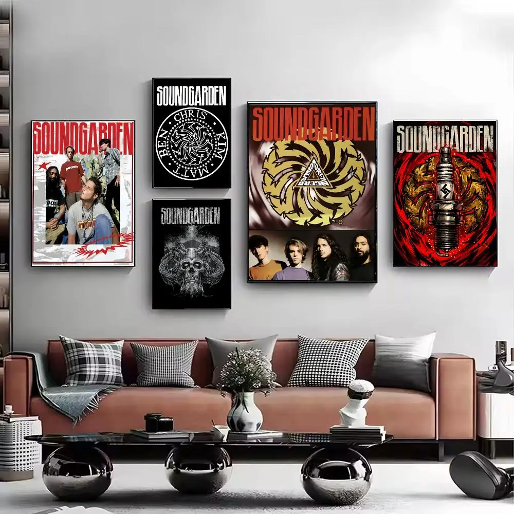 Band S-Soundgarden Poster Stylish Wall Art Print for Living Room Bedroom Study Office Café Home Decor Modern Gift