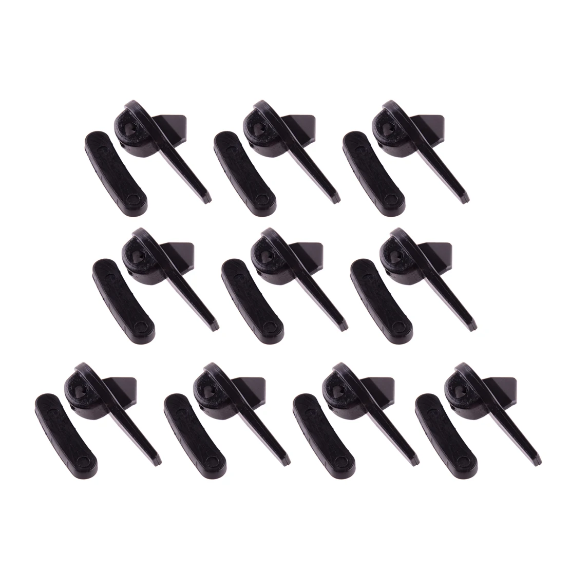 

10 Pairs Black Car Universal Tire Changer Mount Demount Disassembly Head Duckhead Insert Rim Protector Tool Plastic