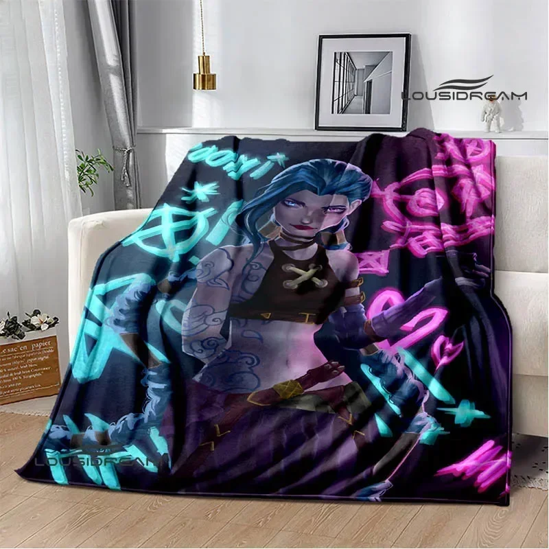 Arcane: League of Legends Cartoon Printed blanket Flannel Warm blankets Soft and comfortable blanket bed linings Birthday Gift