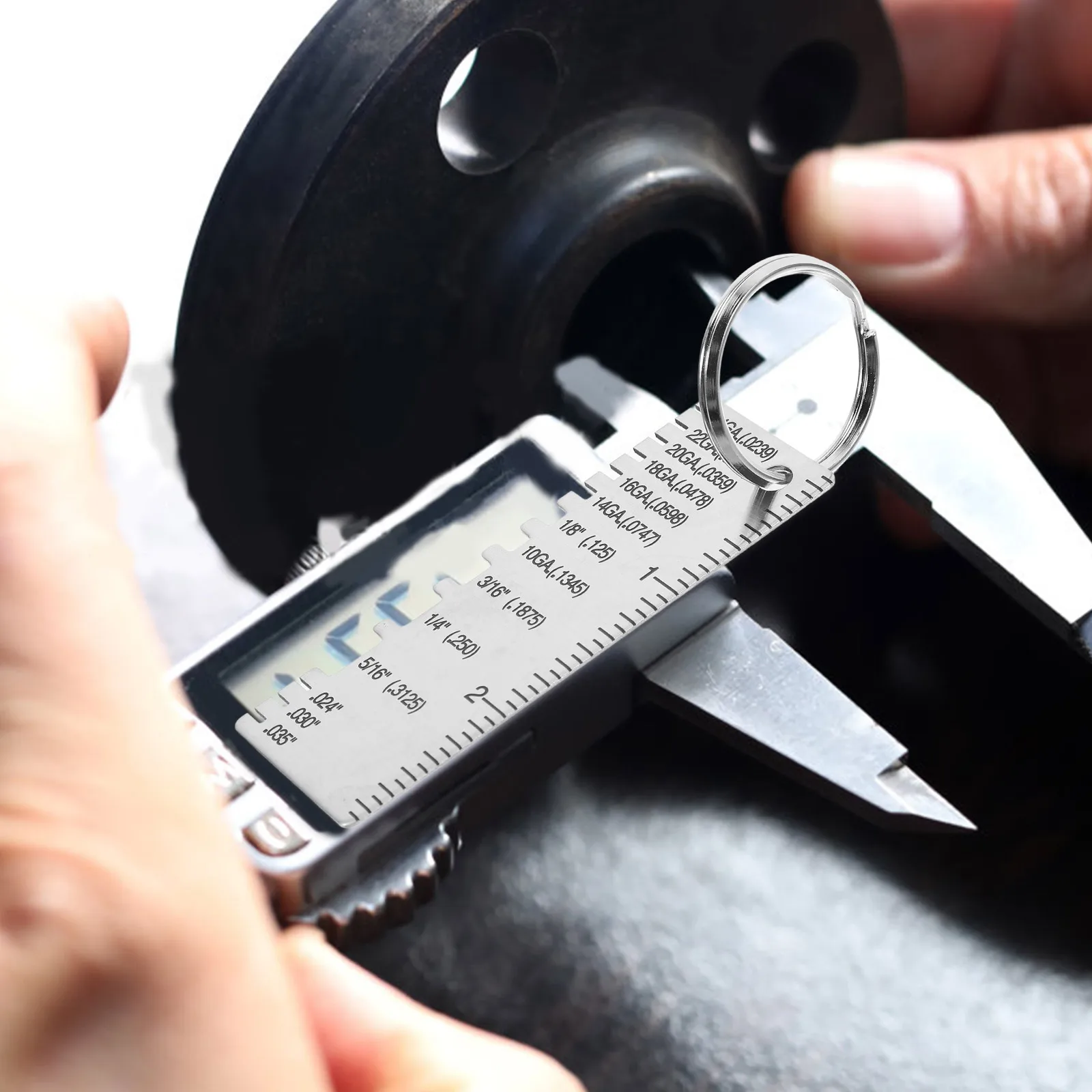 

Weld Inspection Ruler Tag Standard Thickness Gauge Measuring Tool Accessories Metal Stainless Steel for Welding Work