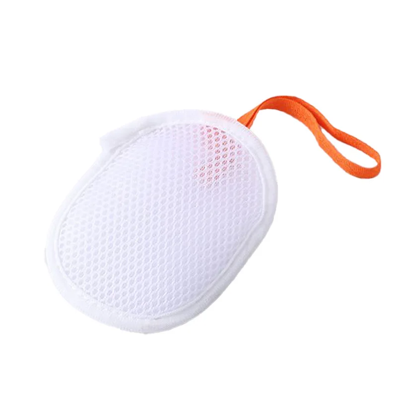 Bolsa de red para jabón tipo sándwich, red de burbujas para jabón de doble cara, malla espumosa para baño, limpiador Facial, bolsa de espuma para ducha y lavado de cara