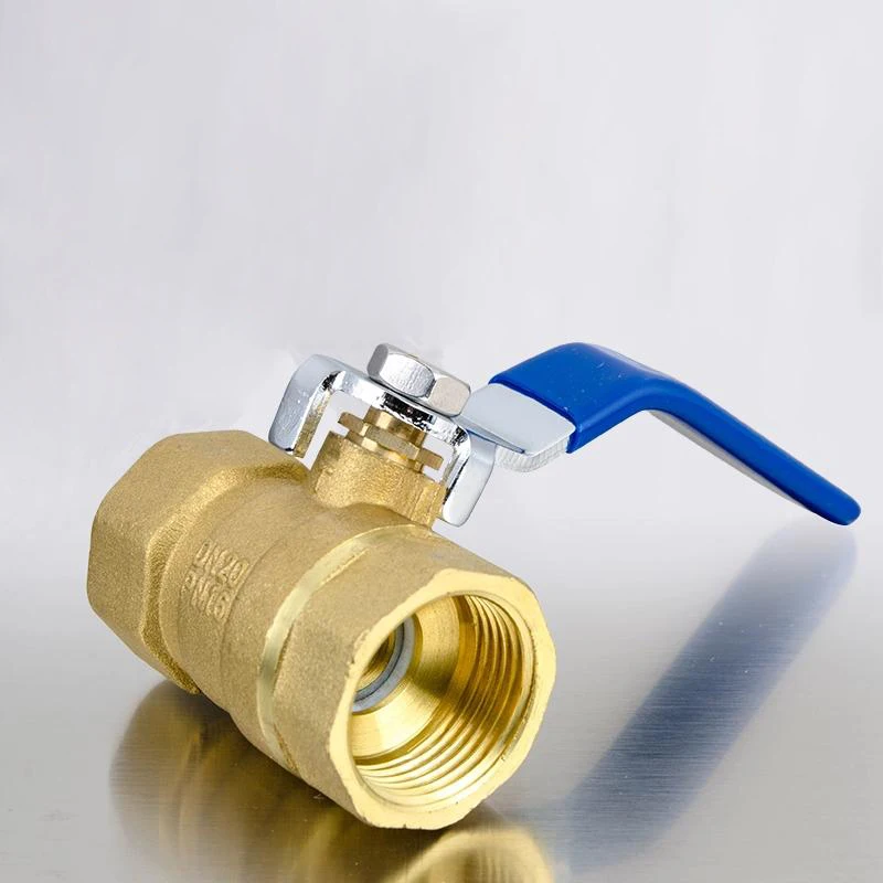 

4" Brass BSP Thread Ball Valve With Lever Handle Copper Plumbing Tap