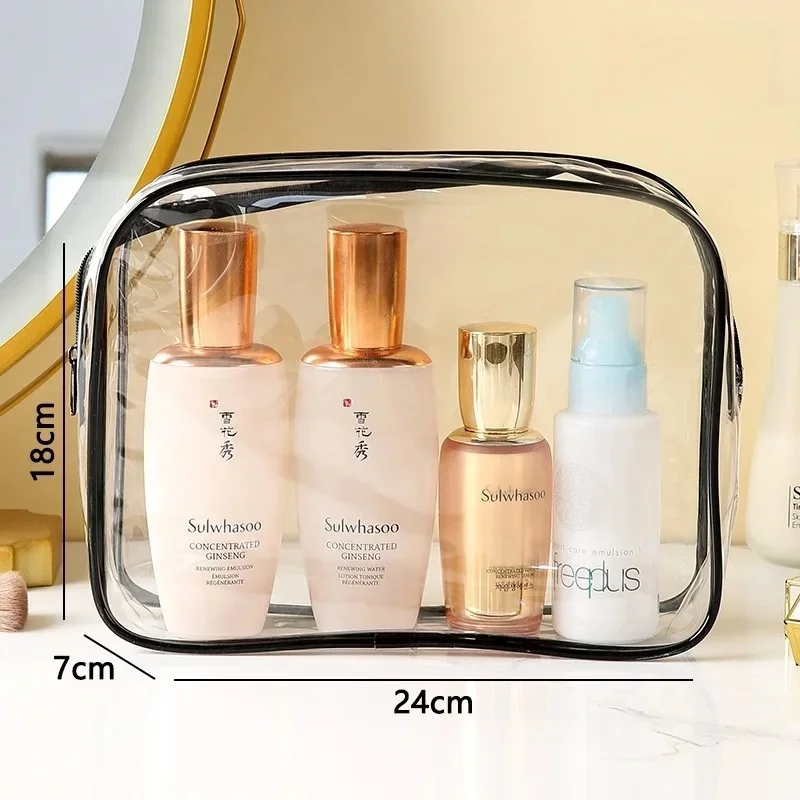 Multi-Functional Clear PVC Travel Cosmetic Bag Large Capacity Portable Waterproof Women’s Transparent Toiletry Storage Bag view 4