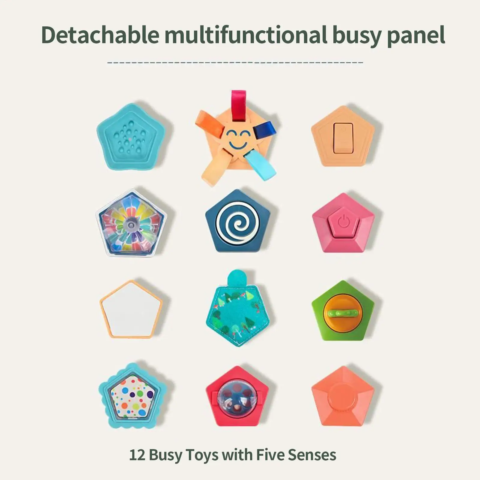 Cubo ocupado cubo sensorial brinquedos para criança brinquedos educativos fidget para viagens pré-escolar restaurante homeschool igreja sala de aula