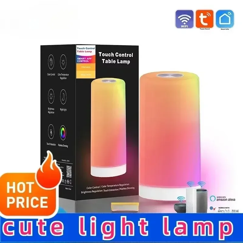 

Tuya touch night light led pat lamp bedside feeding desk touch atmosphere light gift RGB cute Home Decorative