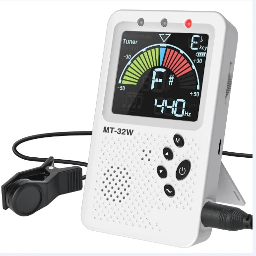 

Тюнер и метроном с голосовым управлением — перезаряжаемый 3-в-1 с переложением, светодиодным дисплеем — гитарные/бас-гитары/скрипки и ветровые инструменты
