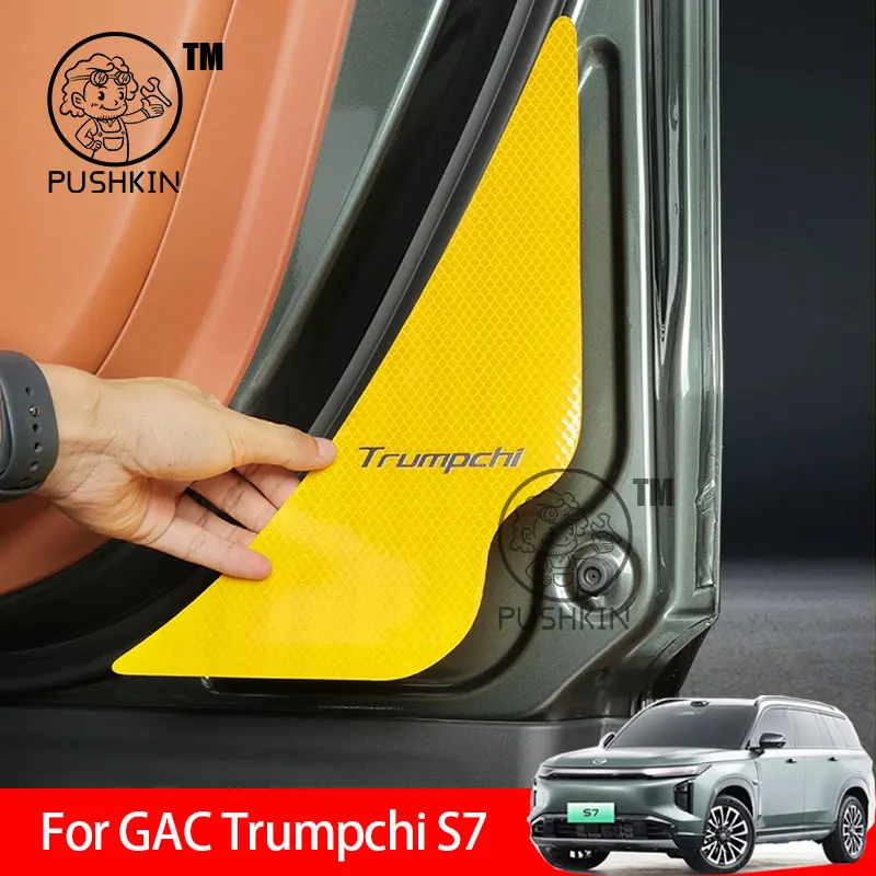 

For GAC Trumpchi S7 2025 2026 car interior parts Anti rear collision warning sticker for front bumper of door accessories